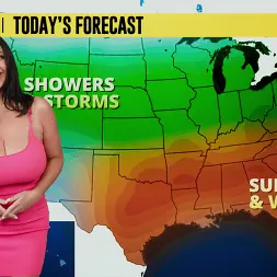 Angela White en 'Brazzers' Pronóstico de calor y intensidad (Miniatura 1)