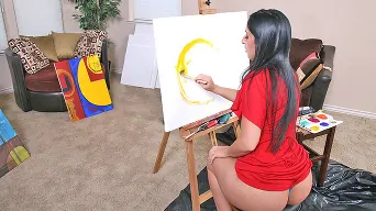 Luscious Lopez In 'Luscious paints a masterpiece with her phat ass'