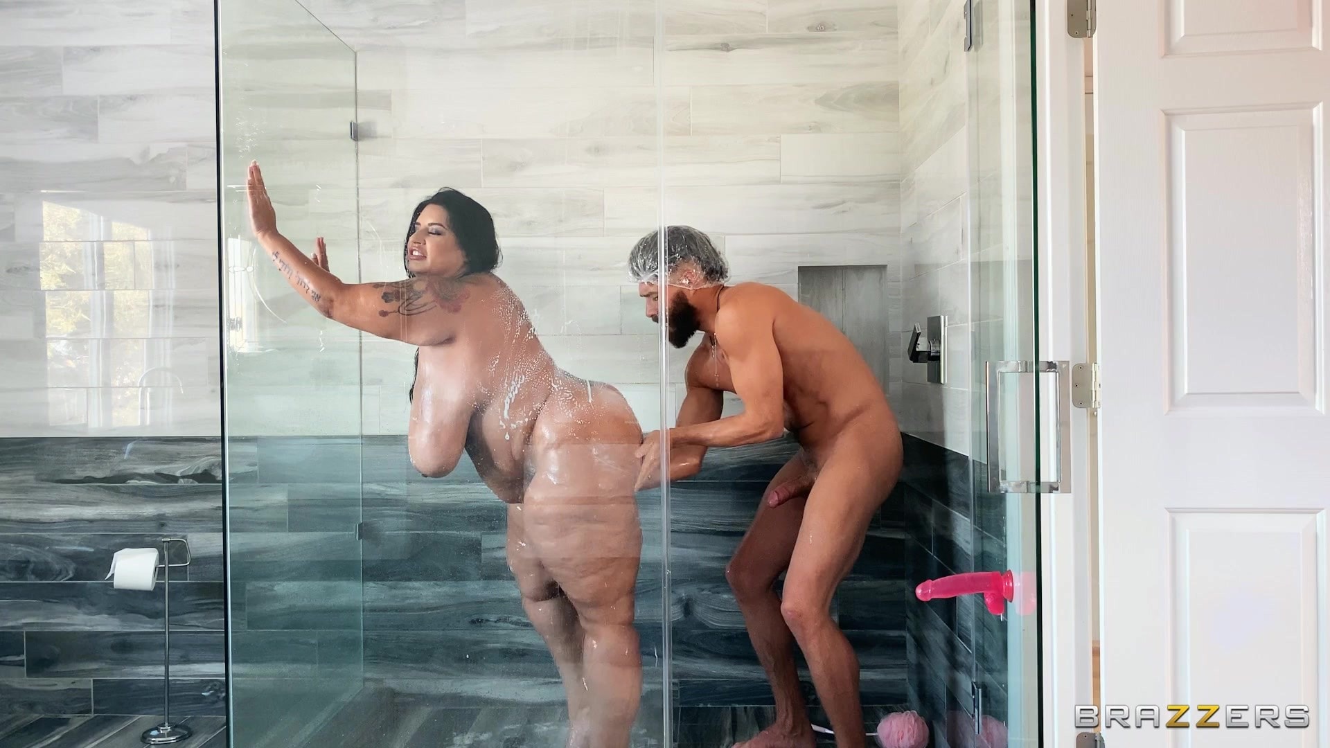 Brazzers 'Dildo Showers Bring Big Cocks' starring Sofia Rose (Photo 2)