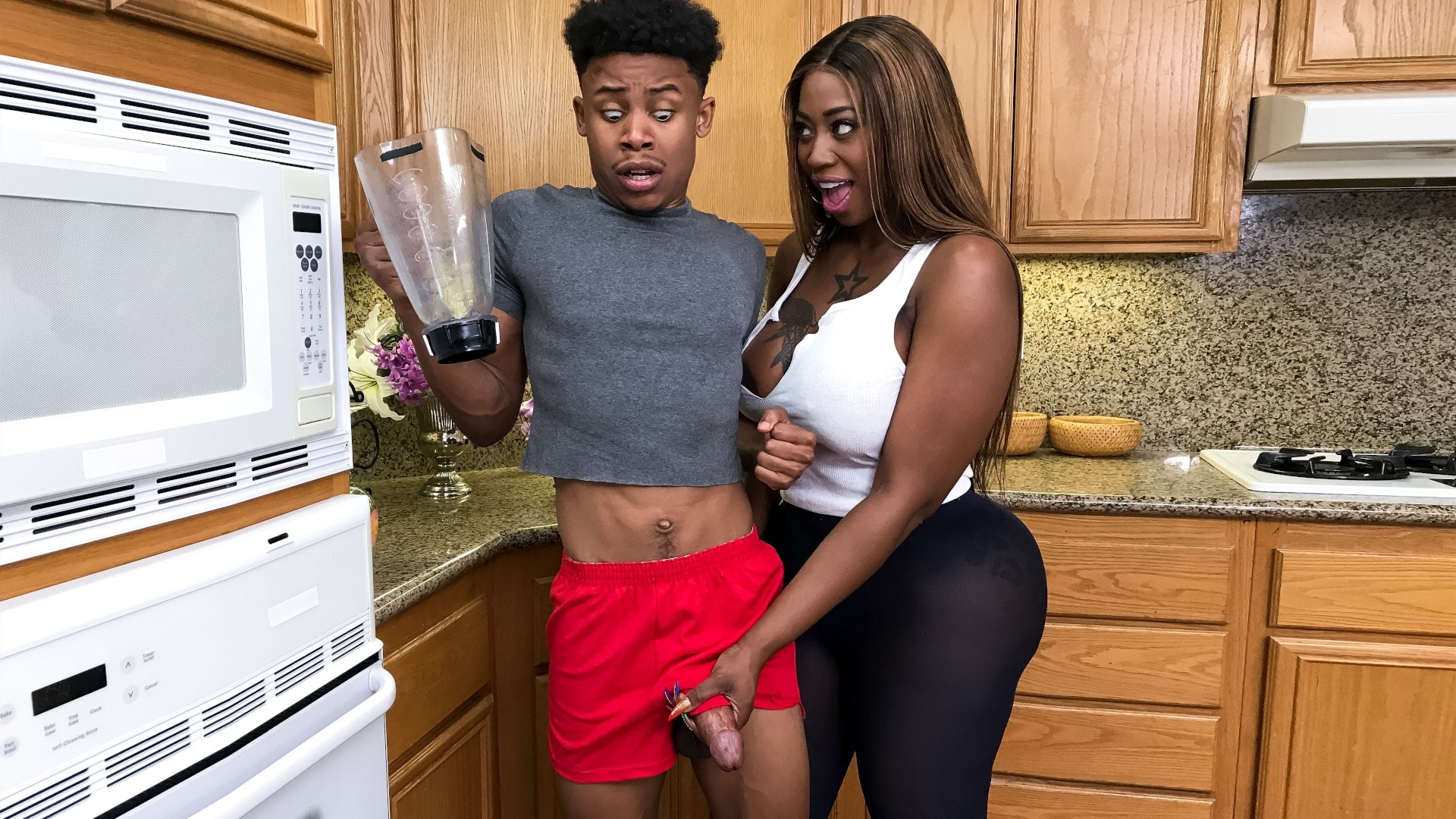 Brazzers 'Getting Him In Fucking Shape' starring Lil D (Photo 1)
