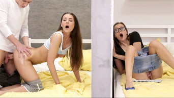 Stacy Cruz in 'Threesome Through The Wall'