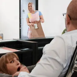 Angel Youngs in 'Brazzers' Ganging Up On The Secretary (Thumbnail 1)
